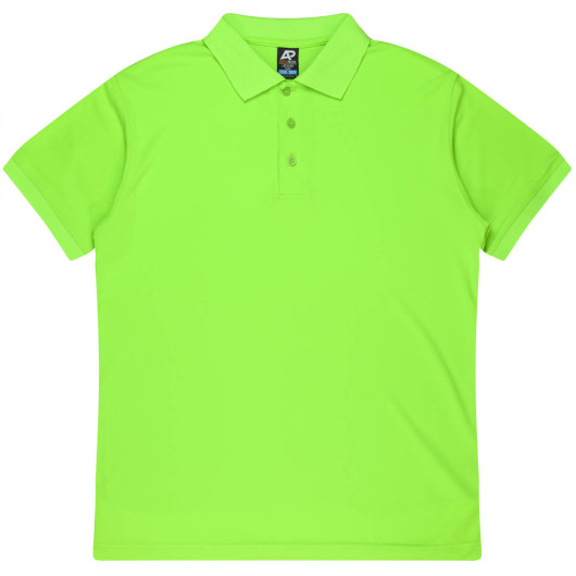 Edgecliff Mens Polos Neon Green